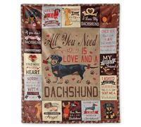 CVDYWDJIE Manta De Perro Salchicha De 1 Pieza, Manta Linda, Manta Vintage, Decoración De Perro Salchicha, Manta Suave Y Acogedora