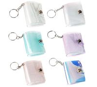 CVDYWDJIE Mini Álbum De Fotos De 6 Piezas, Álbum De Fotos Pequeño con Llavero, Llavero De Fotos, Álbum De Fotos A Presión, Álbum De Fotos Portátil