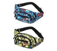 CVDYWDJIE Riñoneras Deportivas De Camuflaje De 2 Piezas, Bolsas Portátiles Para Teléfonos Móviles, Multicompartimentos, Repelentes Al Agua
