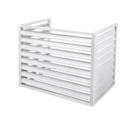 CVERTHAF Cubierta Decorativa de Aluminio para Aire Acondicionado de Exterior, para Ocultar y Proteger su Unidad, Color Blanco (99,5 x 50,8 x 70,9 cm)