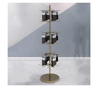 CVERTHAF Expositor Giratorio de Calcetines Multicapa con Base para Tiendas de Ropa - Expositor de Hierro para Colgar Joyas y Colgantes