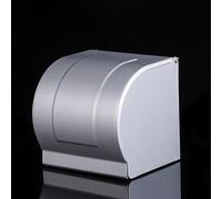 CVERY Portarrollos de papel higiénico, toallero empotrado, caja de tela de aluminio a prueba de agua y polvo para baño, hotel, casa