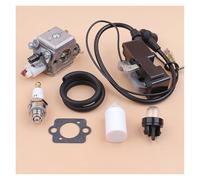 CVFDCCD Ajuste for Husqvarna 357 XP 359 357XP Jonsered 2159 motosierras Zama C3-EL18B RB-163 carburador bobina de encendido Kit de filtro de manguera de combustible