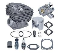CVFDCCD Ajuste for Stihl MS361 MS 361, válvula de descompresión del carburador, junta de bujía, pieza de motosierra, Kit de pistón de cilindro de 47mm