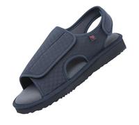 CVFOMBN Homme Chaussures diabétiques pour Hommes,Antideslizante Ajustable Cómodo Respirable Ortopédico Artritis Edema Zapatos para Caminar.Blue,45