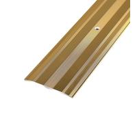 CVFOMBN Oro,6×100 cm, Tira de transición de Piso Ancha con Tornillo, Tira de transición de Piso de Aluminio, Reductor de umbral para Alfombra/azulejo, Cubierta divisoria con Borde