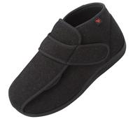 CVFOMBN Zapatos de Ancianos para Diabetes,Grandes Pantuflas Diabéticas de Piel Invierno Pantuflas de Fieltro con Puntera Abierta Plantilla de Espuma.Claret-35