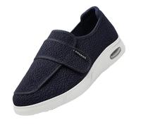 CVFOMBN Zapatos Diabéticos para Mujer,Extra Larghe per Piedi Gonfi Ciabatte Regolabili La Neuropatia Dolorosa Dei Degli Anziani Larga Uomo.Blue,40