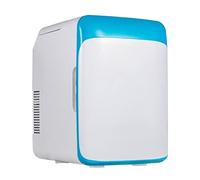 CVFRDD 10L 15L Mini Maquillaje Nevera Coche Refrigerador Congelador Refrigerador amp;Calentador for Uso doméstico en automóvil Almacenamiento de Bebidas cosméticas for el Cuidado de la Piel(10L Blue)
