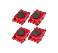 CVFRDD 4 Uds 6T Carrito de Paleta de Carga Industrial/pequeños Tanques de Transporte/Patines de Carga móviles de maquinaria con Tapa de rotación de 360 Grados