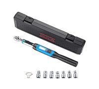 CVFRDD Llave dinamométrica Digital, Cabeza de trinquete bidireccional de 3/8 Pulgadas, Herramientas manuales de reparación de Bicicletas Ajustables Profesionales, 1,5-30/4,2-85 NM(1.5-30 N-m)