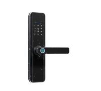 CVFRDD Pomo de Puerta Inteligente, Hogar Elegante Seguro De La Cerradura Electrónica del Ttlock Huella Dactilar Prenda Impermeable Manija de Puerta de Entrada sin Llave(X7ttB-160)