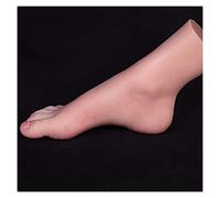 CVFRDD Sexy tamaño pequeño pie Modelo Adulto Hembra Disparos Accesorios Dibujo Dibujo Calcetines colección Dibujo líquido Silicona TGJ3301(Toes with Bone,1 Pair Foot)