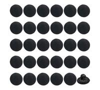 CVFRTT 30 Botones Negros Redondos De Tela, Botones De Costura Artesanal DIY, Decoración De Ropa