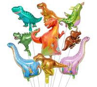 CVFRTT 9 Uds Globos En Forma De Dinosaurio, Globos Creativos De Dibujos Animados, Juguetes De Globos para Niños, Globos De Decoración De Fiesta, Decoración De Escena De Fiesta