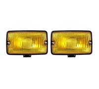 Cvgffs Conjunto faros antiniebla Para PEUGEOT 205 Para GTI Para CTI 106 306 Mi16 H3 Luz Antiniebla Delantera DRL LED Lámpara Conducción Foco Luz Carretera(Yellow-2pcs)