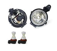 Cvgffs Faros antiniebla coche Para Mini Para Cooper 2006-2016 Parachoques Delantero Luz Antiniebla Carcasa 51112751295 2751295(With S10 LED White)