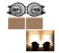 Cvgffs Faros antiniebla coche Para Toyota Para Corolla 2007-2010 Conjunto Luces Antiniebla Cubierta Cromada Bisel Parrilla Faros Delanteros Accesorios Coche(Halogen fog)