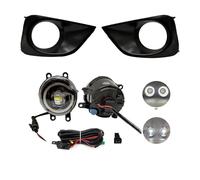 Cvgffs Faros antiniebla coche Para Toyota Para Vios Para Yaris Para Sedán 2013-2017 Kit De Cableado Interruptor Faros Antiniebla LED Tipo(White Ring Fog Set)