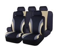 Cvgffs Funda Asiento Coche Juego Completo Fundas Asiento Coche Estilo Portivo Tela Poliéster Protector Asiento Coche Ajuste Universal La Mayoría Coches Y SUV.(AE-2008-BG)