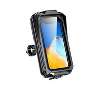 Cvgffs Soporte Móvil Moto Soporte Teléfono Motocicleta Impermeable Universal Antivibración 360° con Visera Táctil Pantallas 4,7 A 7 Pulgadas(Handlebar Version)