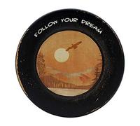 CVHOMEDECO. Primitives - Placa decorativa de madera antigua "Follow Your Dream", diseño de texto "Follow Your Dream"