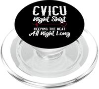 CVICU Night Shift Nurse - Keeping The Beat PopSockets PopGrip para MagSafe