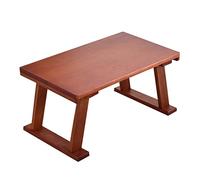 CVJdfhRE Bandeja Cuadrada de Madera for Servir Desayuno en la Cama, Mesa pequeña for té, for Sentarse el Suelo, Escritorio for computadora portátil, Centro, Tatami(Brown b,50 * 30 * 24cm)