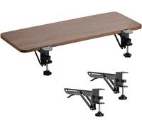 CVJdfhRE Bandeja for Teclado con Abrazadera y Soportes Plegables for Ampliar el Escritorio, reposabrazos(Walnut,55 * 25cm(22x10Inch))