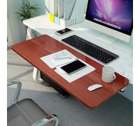 CVJdfhRE Bandeja for Teclado Plegable de 90°, reposabrazos, Soporte for Codo y Brazo for Reducir la Fatiga Muscular, Bandeja Madera(Teak,75x25cm(30x10Inch))