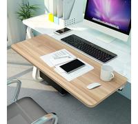 CVJdfhRE Bandeja for Teclado Plegable de 90°, reposabrazos, Soporte for Codo y Brazo for Reducir la Fatiga Muscular, Bandeja Madera(Walnut,75x25cm(30x10Inch))