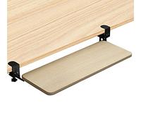 CVJdfhRE Extensor de Escritorio for computadora Oficina en casa, Plataforma Deslizante for cajón Teclado Debajo del, con Abrazadera, fácil Instalar, ergonómico(Maple,65X25cm/25.5X10inch)