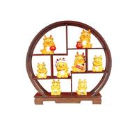 CVJdfhRE Figuras de dragón for decoración del hogar y la Oficina, Estatua Resina Feng Shui, Que trae Buena Suerte Salud