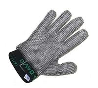 CVJdfhRE Guantes anticorte de acero inoxidable, resistentes a cortes, con correa muñeca ajustable, antideslizantes y fáciles limpiar(1pcs/S)