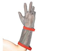 CVJdfhRE Guantes resistentes a cortes, guantes de seguridad acero inoxidable for chef, carnicero, carpintero, pesca y jardinería(Arm 8cm,1PCS/XS)