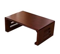 CVJdfhRE Mesa Rectangular pequeña for té, Mesa for Sentarse en el Suelo, Cama, Escritorio for computadora portátil, for Sala de Estar, Comedor(80 * 50 * 30cm)