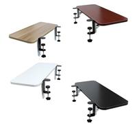 CVJdfhRE Reposabrazos Extensible de Escritorio Plegable, Bandeja ergonómica con Abrazadera for Teclado, Soporte for Codos/Aumento del Espacio en la Mesa(Teak,80 * 25Cm/32 * 10In)
