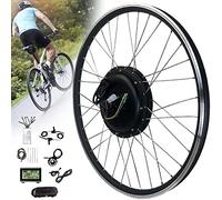 CVJdfhRE Rueda Delantera de 20"/24"/26"/27,5"/28"/29"/700c, 36V-48V, Ajustable a 250-1000 vatios, Kit conversión Bicicleta eléctrica pedelec, 48V/250W-2(48v/250w,20inch)