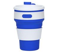 CVJdfhRE vaso plegable, Vasos telescópicos reutilizables for acampar, ideales for café, té y agua, for senderismo aventuras al aire libre(Navy Blue)