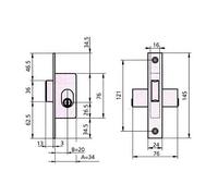 Cvl - Cerradura Puerta Metalica 1964A/0