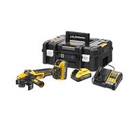 Amoladora angular DEWALT 2-18V-5AH, batería Powerstack 125 mm DCG409H2T
