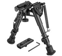 cvlife Bípode de rifle de fibra de carbono con adaptador de montaje M-lok de 6 a 9 pulgadas para caza y tiro