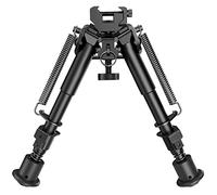 CVLIFE - Bípode para rifle táctico, de 15 a 22 cm, resorte de retorno ajustable con adaptador