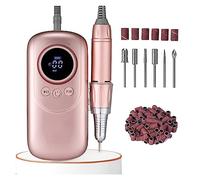 CVNIMV Taladro de uñas eléctrico Taladro de uñas eléctrico inalámbrico Profesional, Taladros de uñas Profesionales de 35000 RPM para uñas acrílicas, USB Recargable portátil