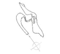 CVNRCLP Joyería de acero de titanio, espíritu punk, fantasma, falda, cruz, acero inoxidable, colgante, collar, banda fantasma, merchandise, M, acero inoxidable