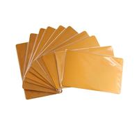 Cvoepobey 10 Unidades/Juego de Tarjetas de Visita de Metal de 0,8mm de Espesor, Grabado Artesanal, Tarjeta DIY, Suministros de Oficina, Espacios en para Grabado
