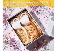 Cvoepobey 2 Piezas de Tazas de Café Flotantes, Accesorios para Barra de Café, Divertidas Tazas de Café con Salpicaduras, Arte EscultóRico C
