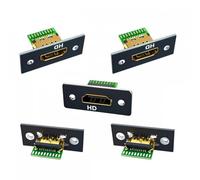 Cvoepobey 5 Conectores Hembra de 19 Pines Tipo A 8K con Montaje en Panel para Soldadura de PCB, Adaptador de Reparación DIY.