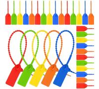 Cvoepobey 500 Bridas de Plástico con Automático para Etiquetas de Seguridad en, Desechables, para Remolques, Camiones, 25 cm