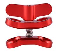 Cvoepobey Accesorio de Camara Clip de Mariposa de Bola de luz de Buceo Abrazadera de Brazo Montaje de Aluminio para Hero 3 + / 4/5 Gitup SJ6000 Camara Rojo